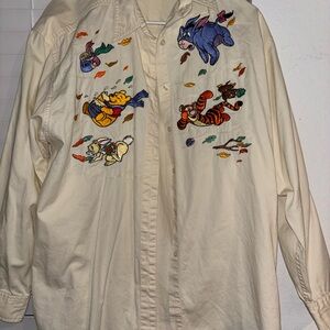 Winnie the Pooh Cream Embroidered Shirt